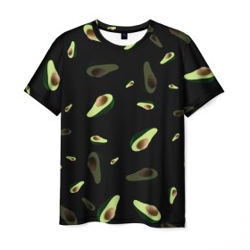 Мужская футболка 3D с принтом Авокадо в Тюмени, 100% полиэфир | прямой крой, круглый вырез горловины, длина до линии бедер | Тематика изображения на принте: авокадо | веган | еда блогеров | мемы | минимализм | прикольные картинки | прикольные надписи | растение | смешное авокадо | фрукт