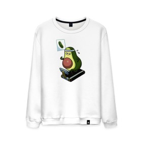 Мужской свитшот хлопок с принтом Авокадо в Тюмени, 100% хлопок |  | авокадо | веган | еда блогеров | мемы | минимализм | прикольные картинки | прикольные надписи | растение | смешное авокадо | фрукт