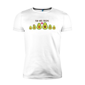 Мужская футболка премиум с принтом Авокадо в Тюмени, 92% хлопок, 8% лайкра | приталенный силуэт, круглый вырез ворота, длина до линии бедра, короткий рукав | авокадо | веган | еда блогеров | мемы | минимализм | прикольные картинки | прикольные надписи | растение | смешное авокадо | фрукт