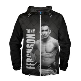 Мужская ветровка 3D с принтом Tony Ferguson в Тюмени, 100% полиэстер | подол и капюшон оформлены резинкой с фиксаторами, два кармана без застежек по бокам, один потайной карман на груди | el cucuy | ferguson | mma | tony | tony ferguson | ufc | арманн | бокс | борьба | джиу джитсу | кукуй | тони | тони фергюсон | фергюсон | эль | эль кукуй | энтони