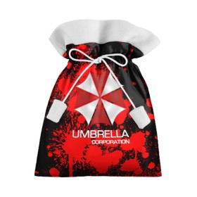 Подарочный 3D мешок с принтом UMBRELLA CORP в Тюмени, 100% полиэстер | Размер: 29*39 см | Тематика изображения на принте: biohazard | biohazard 7 | crocodile | fang | game | hand | monster | new umbrella | resident evil | resident evil 7 | umbrella | umbrella corp | umbrella corporation | zombie | обитель
