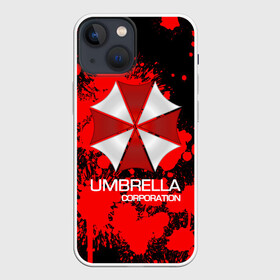 Чехол для iPhone 13 mini с принтом UMBRELLA CORP в Тюмени,  |  | Тематика изображения на принте: biohazard | biohazard 7 | crocodile | fang | game | hand | monster | new umbrella | resident evil | resident evil 7 | umbrella | umbrella corp | umbrella corporation | zombie | обитель