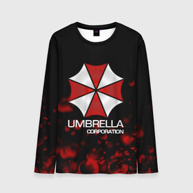 Мужской лонгслив 3D с принтом UMBRELLA CORP в Тюмени, 100% полиэстер | длинные рукава, круглый вырез горловины, полуприлегающий силуэт | biohazard | biohazard 7 | crocodile | fang | game | hand | monster | new umbrella | resident evil | resident evil 7 | umbrella | umbrella corp | umbrella corporation | zombie | обитель