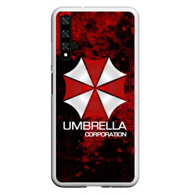 Чехол для Honor 20 с принтом UMBRELLA CORP в Тюмени, Силикон | Область печати: задняя сторона чехла, без боковых панелей | Тематика изображения на принте: biohazard | biohazard 7 | crocodile | fang | game | hand | monster | new umbrella | resident evil | resident evil 7 | umbrella | umbrella corp | umbrella corporation | zombie | обитель