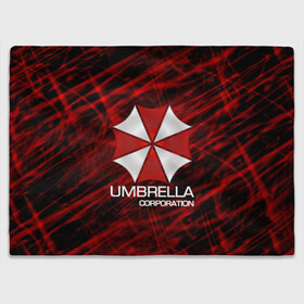 Плед 3D с принтом UMBRELLA CORP в Тюмени, 100% полиэстер | закругленные углы, все края обработаны. Ткань не мнется и не растягивается | biohazard | biohazard 7 | crocodile | fang | game | hand | monster | new umbrella | resident evil | resident evil 7 | umbrella | umbrella corp | umbrella corporation | zombie | обитель