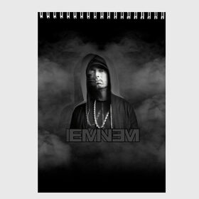 Скетчбук с принтом EMINEM в Тюмени, 100% бумага
 | 48 листов, плотность листов — 100 г/м2, плотность картонной обложки — 250 г/м2. Листы скреплены сверху удобной пружинной спиралью | eminem | marshall bruce mathers | music to be murdered by | rap | американский рэпер | зарубежный реп | маршалл брюс мэтерс | музыка | реп | рэпер | эм | эминем