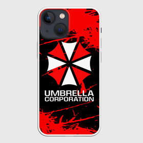 Чехол для iPhone 13 mini с принтом UMBRELLA CORPORATION. в Тюмени,  |  | corp | corporation | resident evil | umbrella | umbrella corporation | зомби апокалипсис | зонт | игра