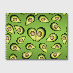 Альбом для рисования с принтом Люблю авокадо в Тюмени, 100% бумага
 | матовая бумага, плотность 200 мг. | food | green | vegetarian | вегетарианец | влюбленность | влюбленные | вместе навсегда | девушке | здоровый | здоровый образ жизни | зелень | кружка | любимая | любимый | люблю | май | натуральный
