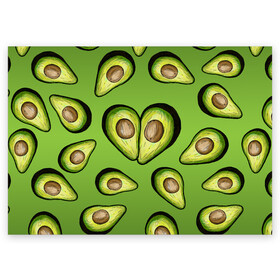 Поздравительная открытка с принтом Люблю авокадо в Тюмени, 100% бумага | плотность бумаги 280 г/м2, матовая, на обратной стороне линовка и место для марки
 | food | green | vegetarian | вегетарианец | влюбленность | влюбленные | вместе навсегда | девушке | здоровый | здоровый образ жизни | зелень | кружка | любимая | любимый | люблю | май | натуральный