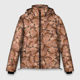 Мужская зимняя куртка 3D с принтом Бейонсе в Тюмени, верх — 100% полиэстер; подкладка — 100% полиэстер; утеплитель — 100% полиэстер | длина ниже бедра, свободный силуэт Оверсайз. Есть воротник-стойка, отстегивающийся капюшон и ветрозащитная планка. 

Боковые карманы с листочкой на кнопках и внутренний карман на молнии. | beyonce | лицо | мем | паттерн | певица | попса | физиономия | фото