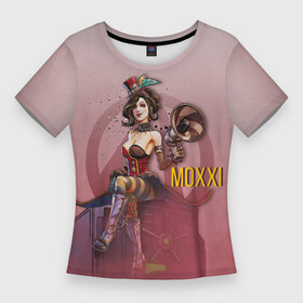 Женская футболка 3D Slim с принтом Mad Moxxi в Тюмени,  |  | borderlands | borderlands 2 | borderlands 3 | mad moxxi | moxxi | безумная мокси | борда | бордерлендс | зеро | игра | игры | мокси | персонажи