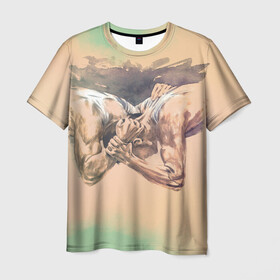 Мужская футболка 3D с принтом Борьба в Тюмени, 100% полиэфир | прямой крой, круглый вырез горловины, длина до линии бедер | sport | wrestling | борьба | вольная | греко римская | единоборство | спорт
