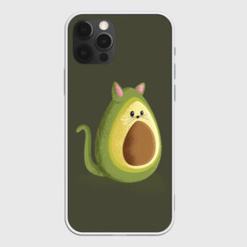 Чехол для iPhone 12 Pro Max с принтом AVOCATO в Тюмени, Силикон |  | avocado | avocato | avogato | cat | cats | авокадо | авокато | авокот | картинка | картинки | кот | коте | котэ | прикольная | прикольные
