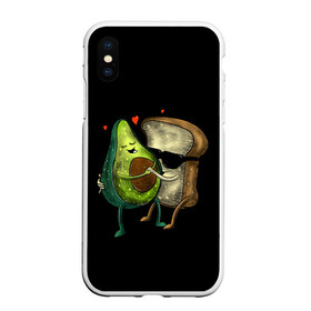Чехол для iPhone XS Max матовый с принтом Love в Тюмени, Силикон | Область печати: задняя сторона чехла, без боковых панелей | avocado | avocato | avogato | cat | cats | авокадо | авокато | авокот | картинка | картинки | кот | коте | котэ | прикольная | прикольные