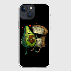 Чехол для iPhone 13 mini с принтом Love в Тюмени,  |  | avocado | avocato | avogato | cat | cats | авокадо | авокато | авокот | картинка | картинки | кот | коте | котэ | прикольная | прикольные