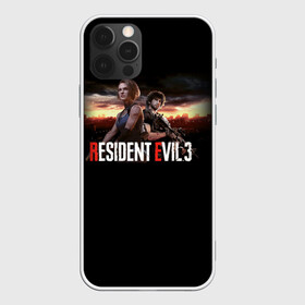 Чехол для iPhone 12 Pro с принтом Resident Evil 3 в Тюмени, силикон | область печати: задняя сторона чехла, без боковых панелей | carlos oliveira | jill valentine | nemesis | re 3 | resident evil 3 remake | джил вэлентайн | карлос оливейра | немезида | немезис | обитель зла