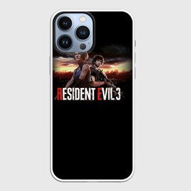 Чехол для iPhone 13 Pro Max с принтом Resident Evil 3 в Тюмени,  |  | Тематика изображения на принте: carlos oliveira | jill valentine | nemesis | re 3 | resident evil 3 remake | джил вэлентайн | карлос оливейра | немезида | немезис | обитель зла