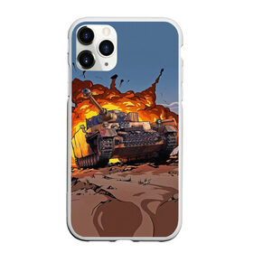 Чехол для iPhone 11 Pro Max матовый с принтом Танк в Тюмени, Силикон |  | 23 февраля | армия | военная техника | военные | военный | защитник отечества | оружие | праздник | праздник защитника | силовые структуры | танк | танки