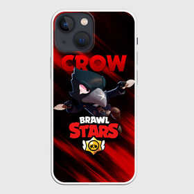 Чехол для iPhone 13 mini с принтом BRAWL STARS CROW в Тюмени,  |  | bibi | brawl stars | crow | el brown | leon | leon shark | max | sally leon | shark | stars | werewolf | акула | биби | ворон | леон | оборотень