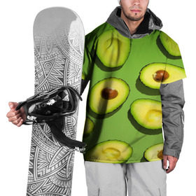 Накидка на куртку 3D с принтом АВАКАДО ПАТТЕРН. в Тюмени, 100% полиэстер |  | Тематика изображения на принте: ovakado | авокадо | фрукты