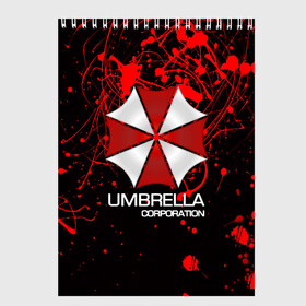 Скетчбук с принтом UMBRELLA CORP в Тюмени, 100% бумага
 | 48 листов, плотность листов — 100 г/м2, плотность картонной обложки — 250 г/м2. Листы скреплены сверху удобной пружинной спиралью | biohazard | biohazard 7 | crocodile | fang | game | hand | monster | new umbrella | resident evil | resident evil 7 | umbrella | umbrella corp | umbrella corporation | zombie | обитель