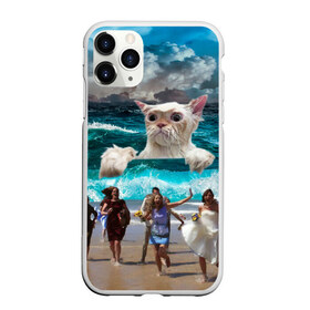 Чехол для iPhone 11 Pro матовый с принтом Морской Кошак в Тюмени, Силикон |  | cat | mem | mems | вода | волны | кот | котейка | котик | кошак | кошка | мем | мем с котом | мемы | мемы с котом | мокрый кот | море | морской кот | морской кошак | облака | океан | прикол | приколы | тучи | шторм