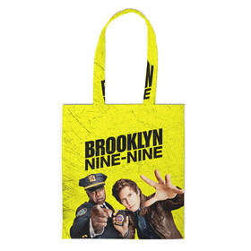 Шоппер 3D с принтом Brooklyn Nine-Nine в Тюмени, 100% полиэстер | Плотность: 200 г/м2; Размер: 34×35 см; Высота лямок: 30 см | Тематика изображения на принте: 7 сезон | 99 участок | brooklyn nine nine | бруклин | бруклин 9 9 | комедия