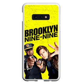 Чехол для Samsung S10E с принтом Brooklyn Nine-Nine в Тюмени, Силикон | Область печати: задняя сторона чехла, без боковых панелей | Тематика изображения на принте: 7 сезон | 99 участок | brooklyn nine nine | бруклин | бруклин 9 9 | комедия