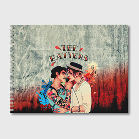 Альбом для рисования с принтом THE HATTERS в Тюмени, 100% бумага
 | матовая бумага, плотность 200 мг. | Тематика изображения на принте: hatters | music | rock | музыка | рок