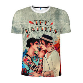 Мужская футболка 3D спортивная с принтом THE HATTERS в Тюмени, 100% полиэстер с улучшенными характеристиками | приталенный силуэт, круглая горловина, широкие плечи, сужается к линии бедра | hatters | music | rock | музыка | рок