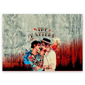 Поздравительная открытка с принтом THE HATTERS в Тюмени, 100% бумага | плотность бумаги 280 г/м2, матовая, на обратной стороне линовка и место для марки
 | Тематика изображения на принте: hatters | music | rock | музыка | рок