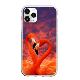 Чехол для iPhone 11 Pro матовый с принтом Flamingo Love в Тюмени, Силикон |  | Тематика изображения на принте: 14 февраля | 8 марта | валентинов день | верность | влюбленность | влюбленные | вместе | вместе навсегда | девушке | женат | женский день | женский праздник | закат | замужем | кружка | любимая