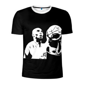 Мужская футболка 3D спортивная с принтом Kobe Bryant 24 в Тюмени, 100% полиэстер с улучшенными характеристиками | приталенный силуэт, круглая горловина, широкие плечи, сужается к линии бедра | 24 | basketball | bryant | kobe | lakers | nba