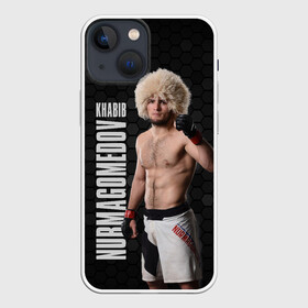 Чехол для iPhone 13 mini с принтом Хабиб Нурмагомедов в Тюмени,  |  | habib | khabib | khabib nurmagomedov | mma | nurmagomedov | the eagle | ufc | боец | бои без правил | борьба | микс файт | мма | нурмагомедов | орёл | самбо | хабиб | хабиб нурмагомедов