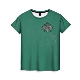 Женская футболка 3D с принтом 07 Slytherin в Тюмени, 100% полиэфир ( синтетическое хлопкоподобное полотно) | прямой крой, круглый вырез горловины, длина до линии бедер | vdgerir | гарри поттер | гриффиндор | дамблдор | добби | слизерин | хогвартс