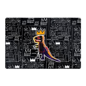 Магнитный плакат 3Х2 с принтом Basquiat Dinosaur в Тюмени, Полимерный материал с магнитным слоем | 6 деталей размером 9*9 см | art | louis vuitton | lv