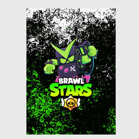 Скетчбук с принтом BRAWL STARS VIRUS 8-BIT в Тюмени, 100% бумага
 | 48 листов, плотность листов — 100 г/м2, плотность картонной обложки — 250 г/м2. Листы скреплены сверху удобной пружинной спиралью | 8 bit | 8 бит | bibi | brawl stars | crow | el brown | leon | leon shark | max | mr.p | sally leon | shark | stars | virus | werewolf | акула | биби | вирус | ворон | леон | оборотень | пингвин