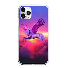 Чехол для iPhone 11 Pro Max матовый с принтом Dusk Sky Horse в Тюмени, Силикон |  | высота | закат | конь | крылья | легенды | летать | летающий | лошадь | мистический | мифология | мифы | небесный | небо | облака | облач | пегас | плед | подушка | полет | пурпурный | сумерки | сумка