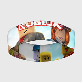 Повязка на голову 3D с принтом ROBLOX в Тюмени,  |  | game | gamer | logo | minecraft | roblox | simulator | игра | конструктор | лого | майнкрафт | симулятор | строительство | фигура