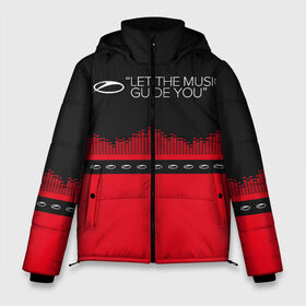 Мужская зимняя куртка 3D с принтом ASOT Let The Music Guide You в Тюмени, верх — 100% полиэстер; подкладка — 100% полиэстер; утеплитель — 100% полиэстер | длина ниже бедра, свободный силуэт Оверсайз. Есть воротник-стойка, отстегивающийся капюшон и ветрозащитная планка. 

Боковые карманы с листочкой на кнопках и внутренний карман на молнии. | Тематика изображения на принте: a state of trance | a state of trance 950 | armin | armin van buuren | asot | asot 950 | let the music guide you | van buuren | армин | армин ван бюрен | ван бюрен