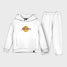 Детский костюм хлопок Oversize с принтом Lakers   Black Mamba в Тюмени,  |  | Тематика изображения на принте: basketball | black | bryant | game | james | kobe | kobebryant | lakers | lebron | los angeles | mamba | nba | rip | slam dunk | баскетбол | баскетболист | брайант | браянт | джеймс | игрок | коби | леброн | лейкерс | лос анджеле