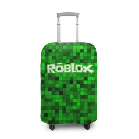 Чехол для чемодана 3D с принтом Roblox в Тюмени, 86% полиэфир, 14% спандекс | двустороннее нанесение принта, прорези для ручек и колес | game | roblox | блок | игра | игрушка | лего | майнкрафт | персонажи | персонажи из кубиков | роблокс | робот