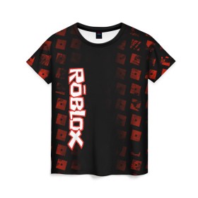 Женская футболка 3D с принтом Roblox в Тюмени, 100% полиэфир ( синтетическое хлопкоподобное полотно) | прямой крой, круглый вырез горловины, длина до линии бедер | roblox | roblox games | игра роблокс | роблокс симулятор