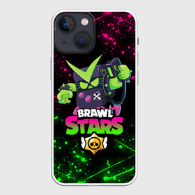 Чехол для iPhone 13 mini с принтом BRAWL STARS VIRUS 8 BIT в Тюмени,  |  | 8 bit | 8 бит | bibi | brawl stars | crow | el brown | leon | leon shark | max | mr.p | sally leon | shark | stars | virus | werewolf | акула | биби | вирус | ворон | леон | оборотень | пингвин