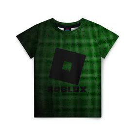 Детская футболка 3D с принтом Roblox. в Тюмени, 100% гипоаллергенный полиэфир | прямой крой, круглый вырез горловины, длина до линии бедер, чуть спущенное плечо, ткань немного тянется | 