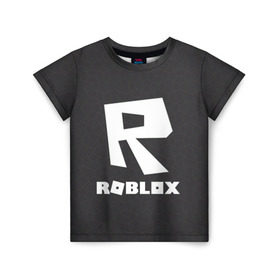 Детская футболка 3D с принтом Roblox. в Тюмени, 100% гипоаллергенный полиэфир | прямой крой, круглый вырез горловины, длина до линии бедер, чуть спущенное плечо, ткань немного тянется | 