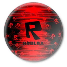 Значок с принтом Roblox. в Тюмени,  металл | круглая форма, металлическая застежка в виде булавки | game | roblox | блок | игра | игрушка | лего | майнкрафт | персонажи | персонажи из кубиков | роблокс | робот