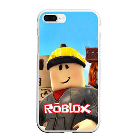 Чехол для iPhone 7Plus/8 Plus матовый с принтом ROBLOX в Тюмени, Силикон | Область печати: задняя сторона чехла, без боковых панелей | roblox | игра | компьютерная игра | логотип | онлайн | онлайн игра | роблакс | роблокс