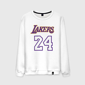 Мужской свитшот хлопок с принтом Lakers 24 в Тюмени, 100% хлопок |  | basketball | black | bryant | game | james | kobe | kobebryant | lakers | lebron | los angeles | mamba | nba | rip | slam dunk | баскетбол | баскетболист | брайант | браянт | джеймс | игрок | коби | леброн | лейкерс | лос анджеле