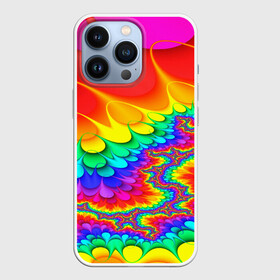 Чехол для iPhone 13 Pro с принтом TIE DYE в Тюмени,  |  | abstract | abstraction | color | fractal | geometry | paitnt | polygon | polygonal | psy | абстракция | геометрия | краски | неоновые | полигоны | психоделика | фрактал